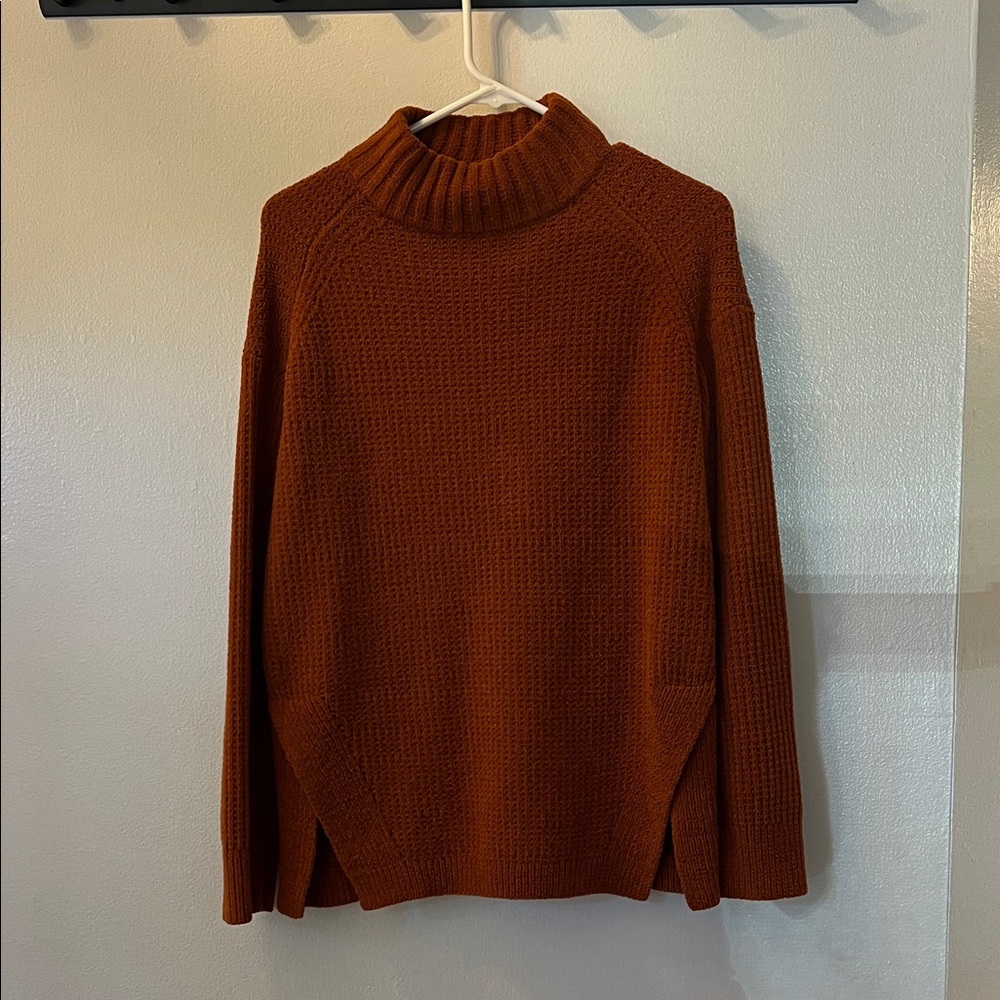 A New Day Women’s XS Oversized Rust Orange Turtleneck Sweater